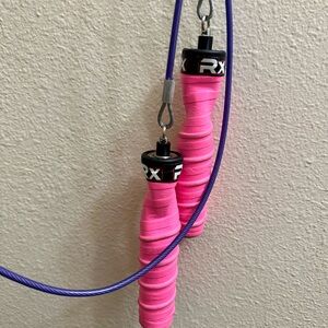 RX Smart Gear Jump Rope for Training, Gym, CrossFit-Custom Design-Pink, Purple